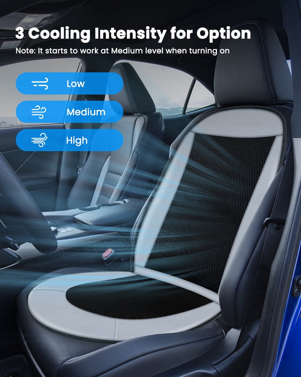 COMFIER Cooling Car Seat Covers Front Seats, Black Car Seat