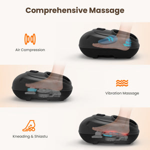 CiLi Foot Massager CILI Shiatsu Foot Massager Machine with Heat, Feet Massager for Plantar Fasciitis Neuropathy, Soles & Instep Heating, Remote Control CL-5225RC