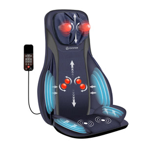 Comfier Back Massager COMFIER Shiatsu Neck Back Massager with Heat, Massage Chair Pad with Tapping,Kneading Chair Massager,Seat Massager for Neck, Back and Shoulders CF-2406