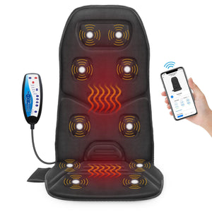 Gray Comfier massage heat cushion blends with modern office décor