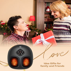 Comfier Foot Massager Comfier 2025 Upgrade Larger Foot Massager with Size 14, Shiatsu Feet Machine with Heat,Compression, Kneading &rolling,foot Massage for neuropathy,Plantar Fasciitis, Home or Office CF-5425