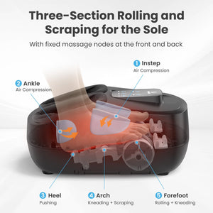 Comfier Foot Massager Comfier Shiatsu Deep Kneading Foot Massager with Remote Control CF-5250N