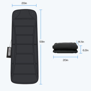 Comfier Full Body Massager CILI Full Body Massage Mat 10 Vibration Massage Motors with Heating for Back, Shoulder, Leg, Gifts for Men Women, Mom Dad, Black CL-3701