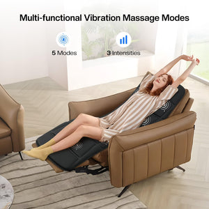 Comfier Full Body Massager CILI Full Body Massage Mat 10 Vibration Massage Motors with Heating for Back, Shoulder, Leg, Gifts for Men Women, Mom Dad, Black CL-3701