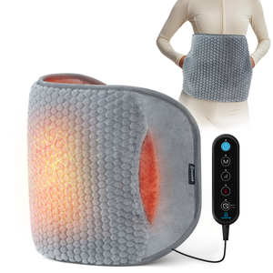 Comfier Heating Pad Gray Comfier Heating Pad for Back Pain Relief, Heating Pad for Period Cramps with Auto Shut Off,Fast Heat Pad with 3 Vibration Modes, Hand-Warming Pocket & Extra-Large Size 61" CF-6413