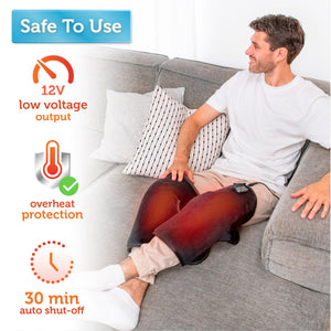 Comfier Knee Massager Comfier Heated Knee Massager with Heating Pad for Knee Pain Relief, Knee Warmers Wrap, FSA or HSA Eligible, Heated Knee Pad for Men Women Elders CF-5701