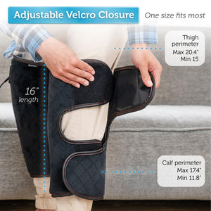 Comfier Knee Massager Comfier Heated Knee Massager with Heating Pad for Knee Pain Relief, Knee Warmers Wrap, FSA or HSA Eligible, Heated Knee Pad for Men Women Elders CF-5701