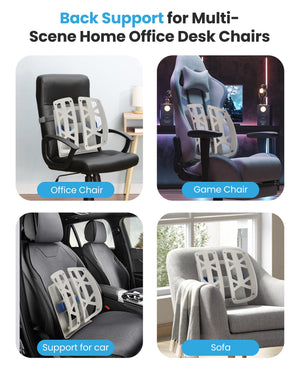 Comfier Lumbar Support & Massager Comfier Ergonomic Back Support for Office Chair, Lumbar Support with Up & Down Adjustment,Ergonomic Lumbar Support Pillow for Office Chair, Lumbar Pillow for Home & Office Desk Chairs CF-1313S