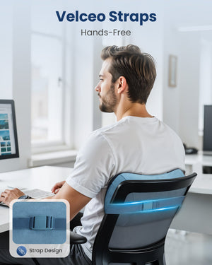 Comfier Lumbar Support & Massager Comfier Update Shiatsu Neck and Back Massager with Heat, Massage Pillow for Chair with 3D Kneading Deep Tissue,Muscle Pain Relief on Shoulders, Legs, Foot CF-6419