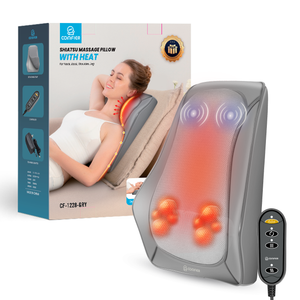 Comfier Lumbar Support & Massager Gray Comfier Back & Neck Massager for Back&Neck Pain Relief CF-1228