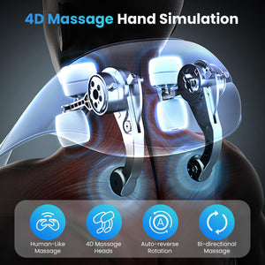 Comfier Neck Massager Comfier Cordless Neck Massager with Heat, Deep Tissue Kneading Massage Pillow for Back Neck and Shoulder, Pain Relief CF-6812