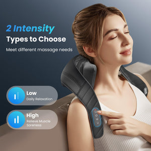 Comfier Neck Massager Comfier Cordless Neck Massager with Heat, Deep Tissue Kneading Massage Pillow for Back Neck and Shoulder, Pain Relief CF-6812