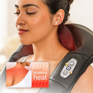 Comfier Neck Massager Comfier Shiatsu Neck and Shoulder Massager, FSA HSA Eligible, Deep Kneading Massage Pillow with Heat, Back Massager, Pillow Massager CF-6302
