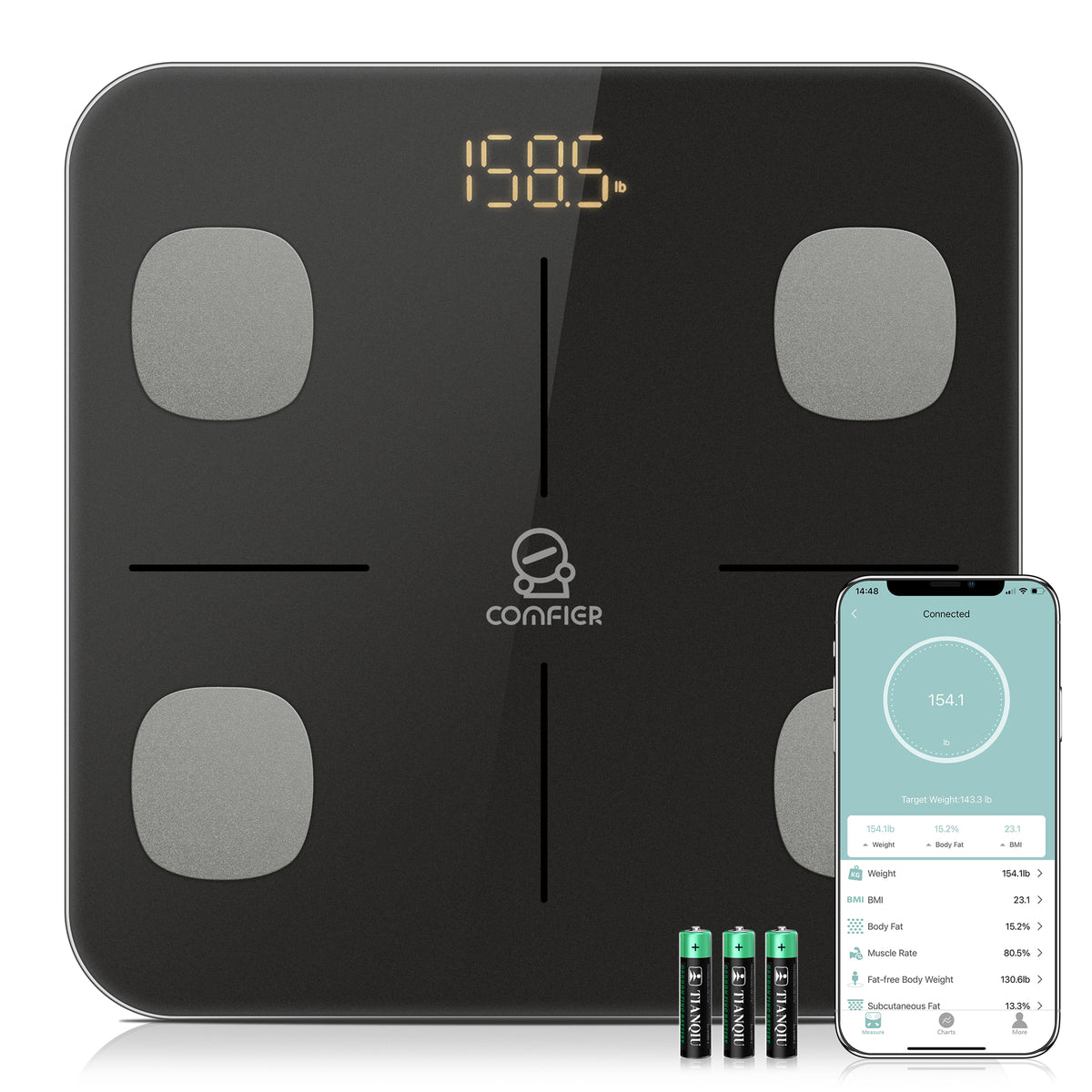 Bathroom Scale Floor Body Scales LED Digital Smart Weight Scale