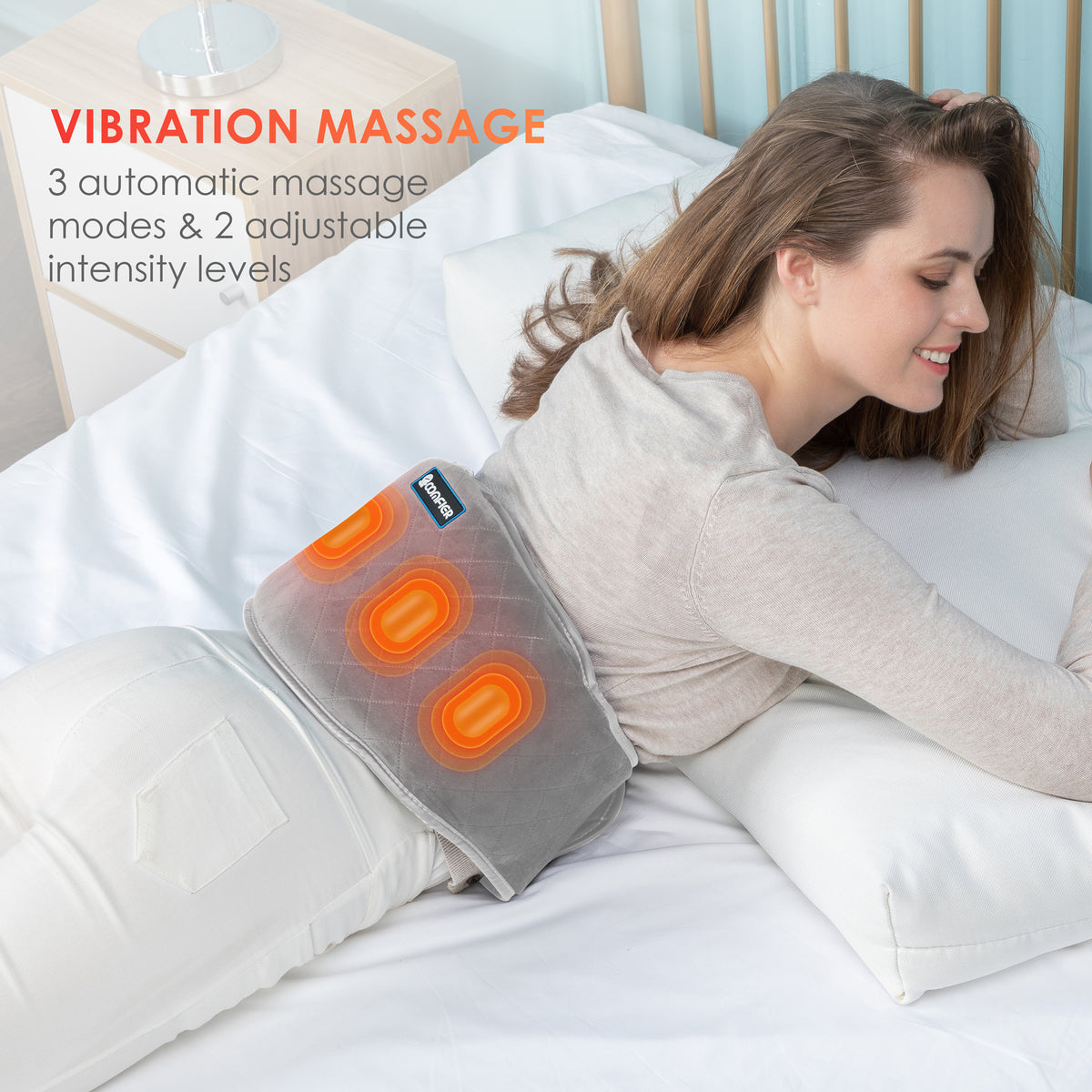 Comfier Shiatsu Neck and Shoulder Back Massager,Massage Pillow with Heat,Best Gift for Men/Women/Mom/Dad - 6302, USA