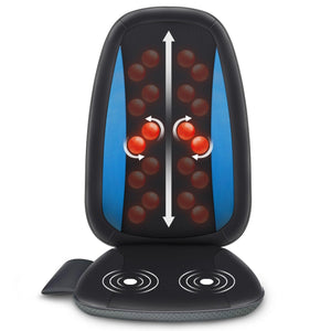 Comfier Back Massager Blue Comfier Shiatsu Back Massager with Heat, Deep Tissue Kneading Massage Seat Cushion CF-2606