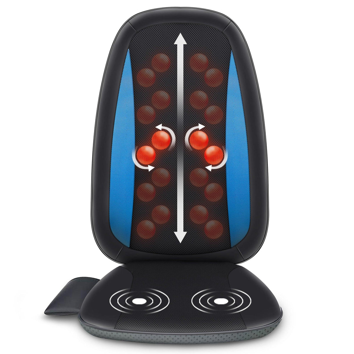 COMFIER Shiatsu Back Massager with Heat, Deep Tissue Kneading Massage Seat Cushion CF-2606
