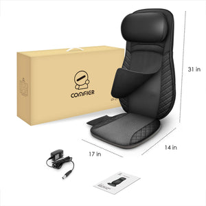 Comfier Back Massager Comfier Massage pillow for neck and back with heat, Shiatsu & vibration massage with full body CF-2118