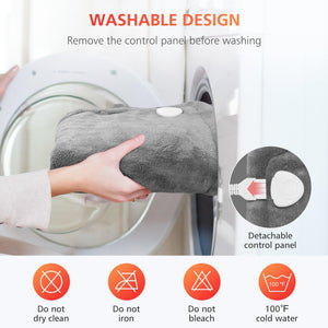 Comfier CF-H1822D gray washable heating pad with detachable control panel