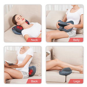 Comfier Comfier Shiatsu Back Massage Pillow, Neck and Shoulder Masssager with Heat - 6108G