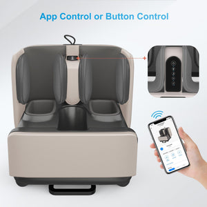 Comfier Foot Massager COMFIER 2in1 Foot and Calf Massager & Ottoman Foot Rest with APP Control CF-5001S-APP