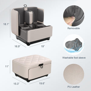 Comfier Foot Massager COMFIER 2in1 Foot and Calf Massager & Ottoman Foot Rest with APP Control CF-5001S-APP