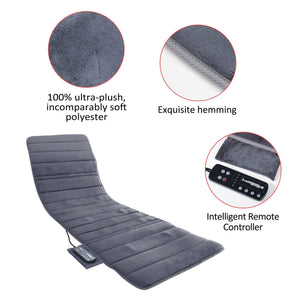 Comfier Massage Mat Details: Plush Fabric, Hemming & Remote