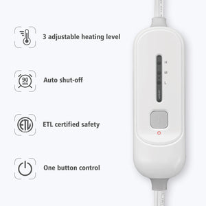 Comfier Heating Pad Comfier Heating Pad for Back Pain Relief, FSA HSA Eligible, Fast Heating Pad for Neck and Shoulders, Electric Heated Wrap, 3 Heat Levels & 90-Mins Auto Shut Off CF-H1822D