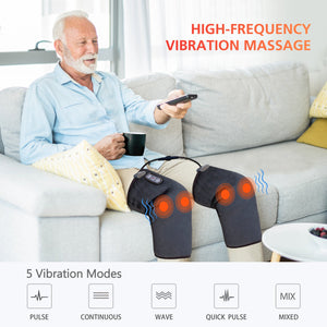 Comfier Knee Massager Comfier Knee Massager with Heat, Vibration Heating Pad for Knee, Knee Heating Pad for Relief, Heated Knee Brace Wrap for Stress Relief(Small Size) CF-5701SM
