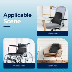 Comfier Lumbar Support & Massager Comfier Back Lumbar Support Pillow for Office Chair, Chair Pillow for Back Support with 3 Vibration Modes & 2 Heat Levels CF-1503