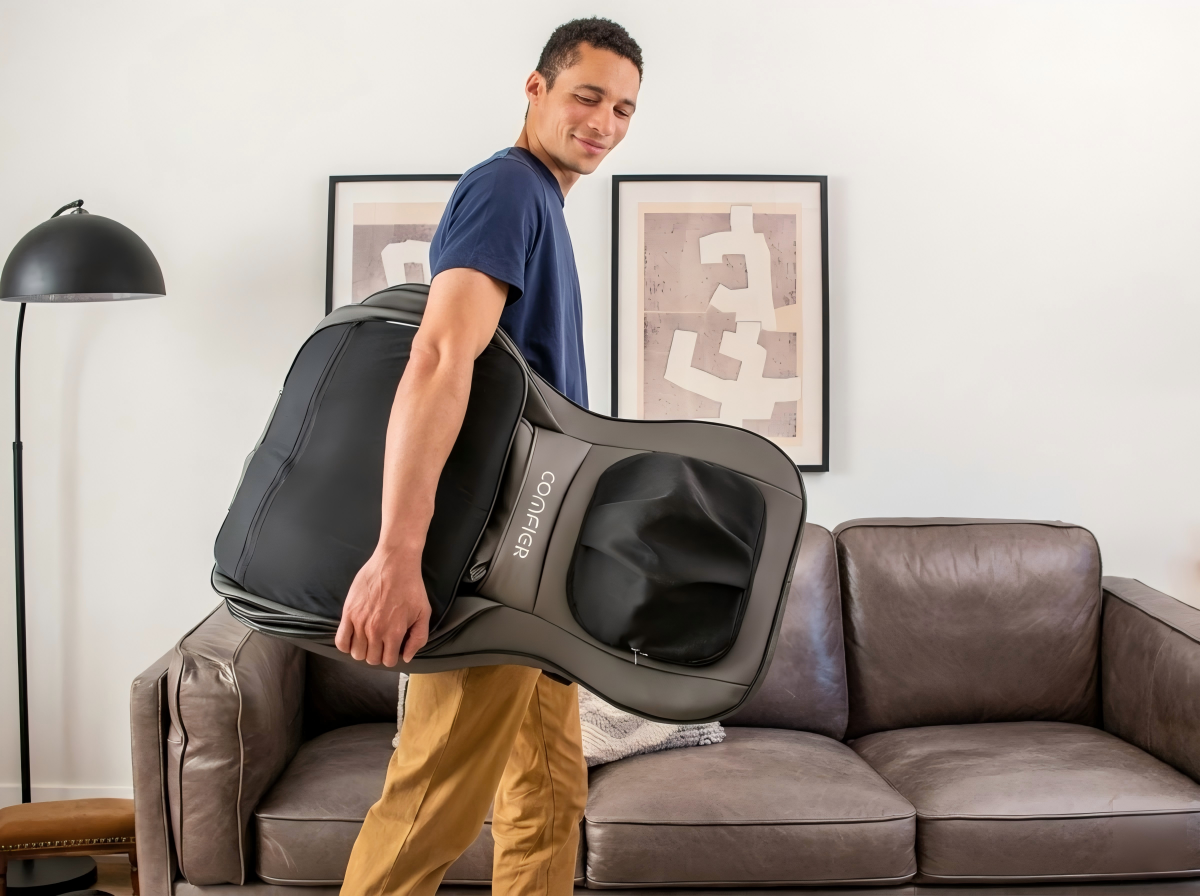 homedics portable back massage cushion with heat