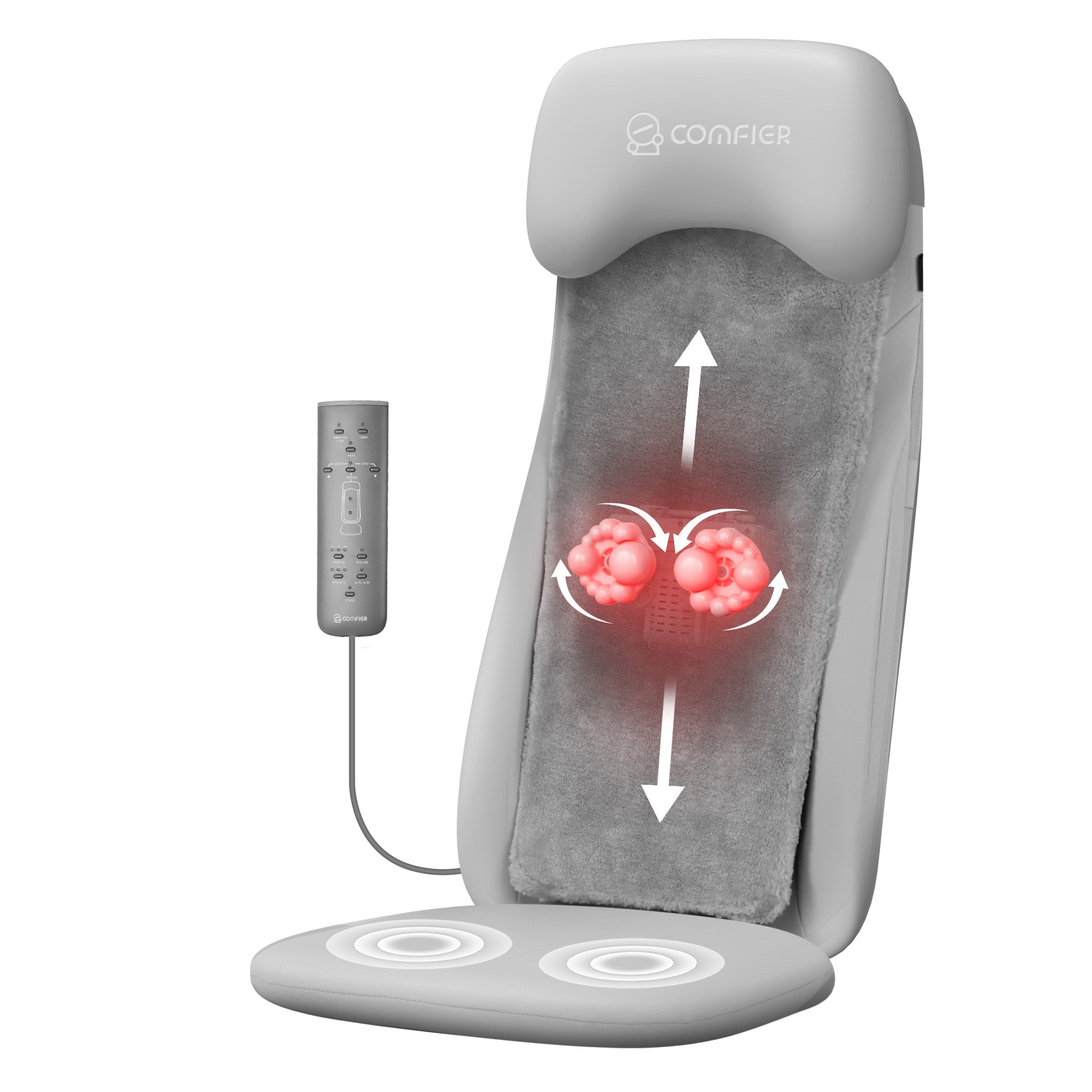 Upgrade Shiatsu Back Massager with Heat & Vibration - 2311