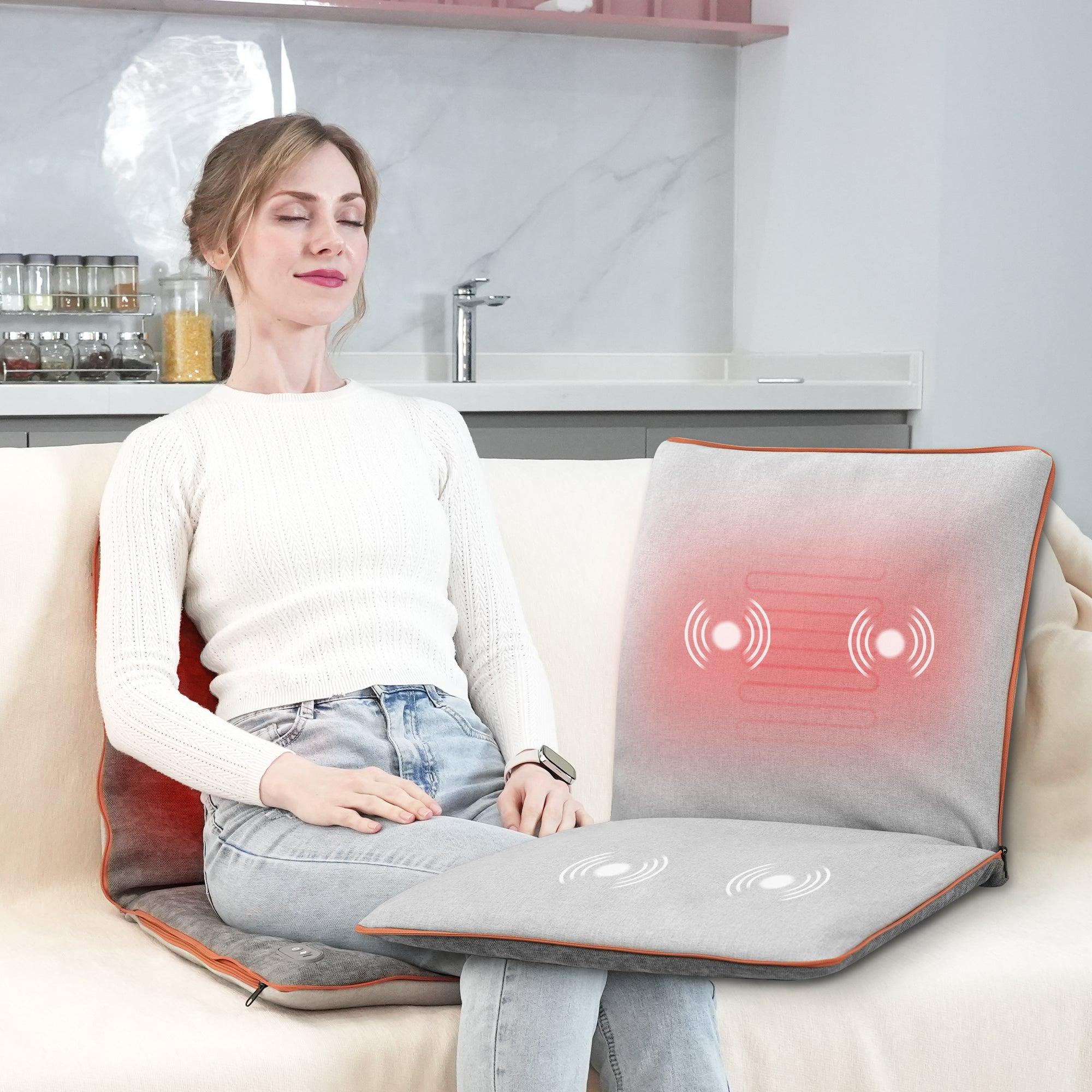 COMFIER Vibration Massage Seat Cushion with Heat --CF-1230V - Comfier