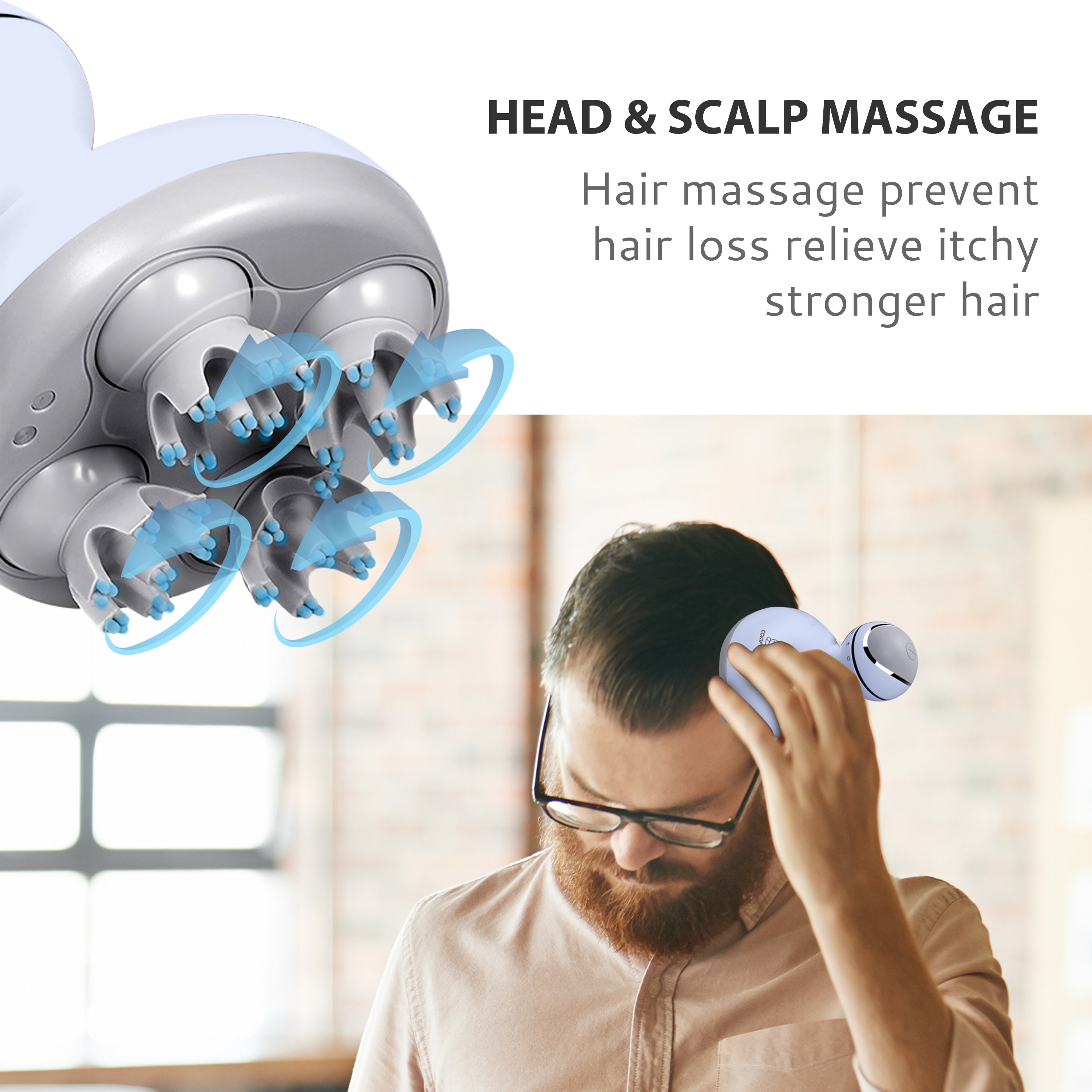 COMFIER Electric Scalp Massager, head massager for Hair Growth, Deep C –  Comfier