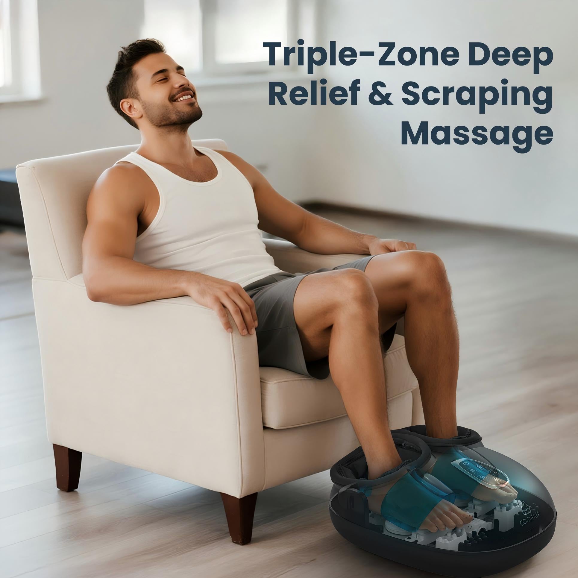 Shiatsu Foot Massager with Heat, FSA Eligible Deep Kneading - 5501