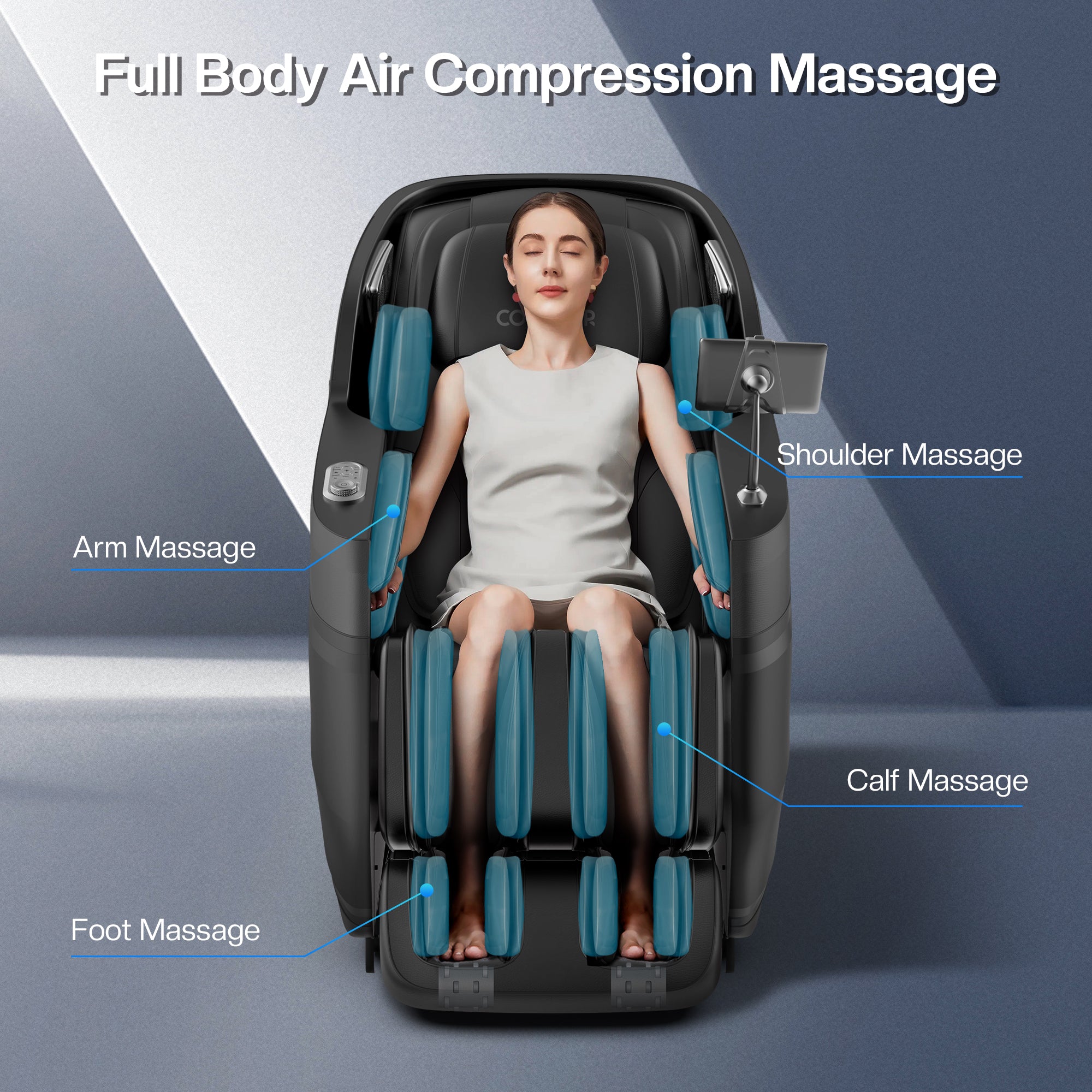 COMFIER 2023 Upgraded Massage Chair Full Body-CF--9318BLK