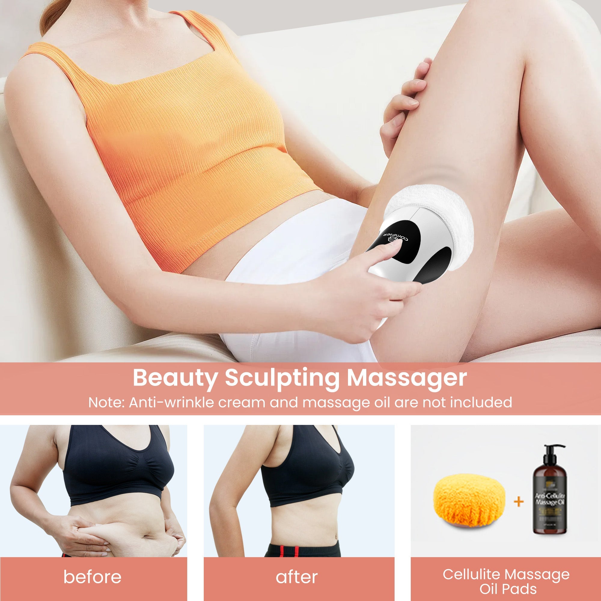 COMFIER Cellulite Massager Remover, Body Sculpting Machine Massager--CF-4201