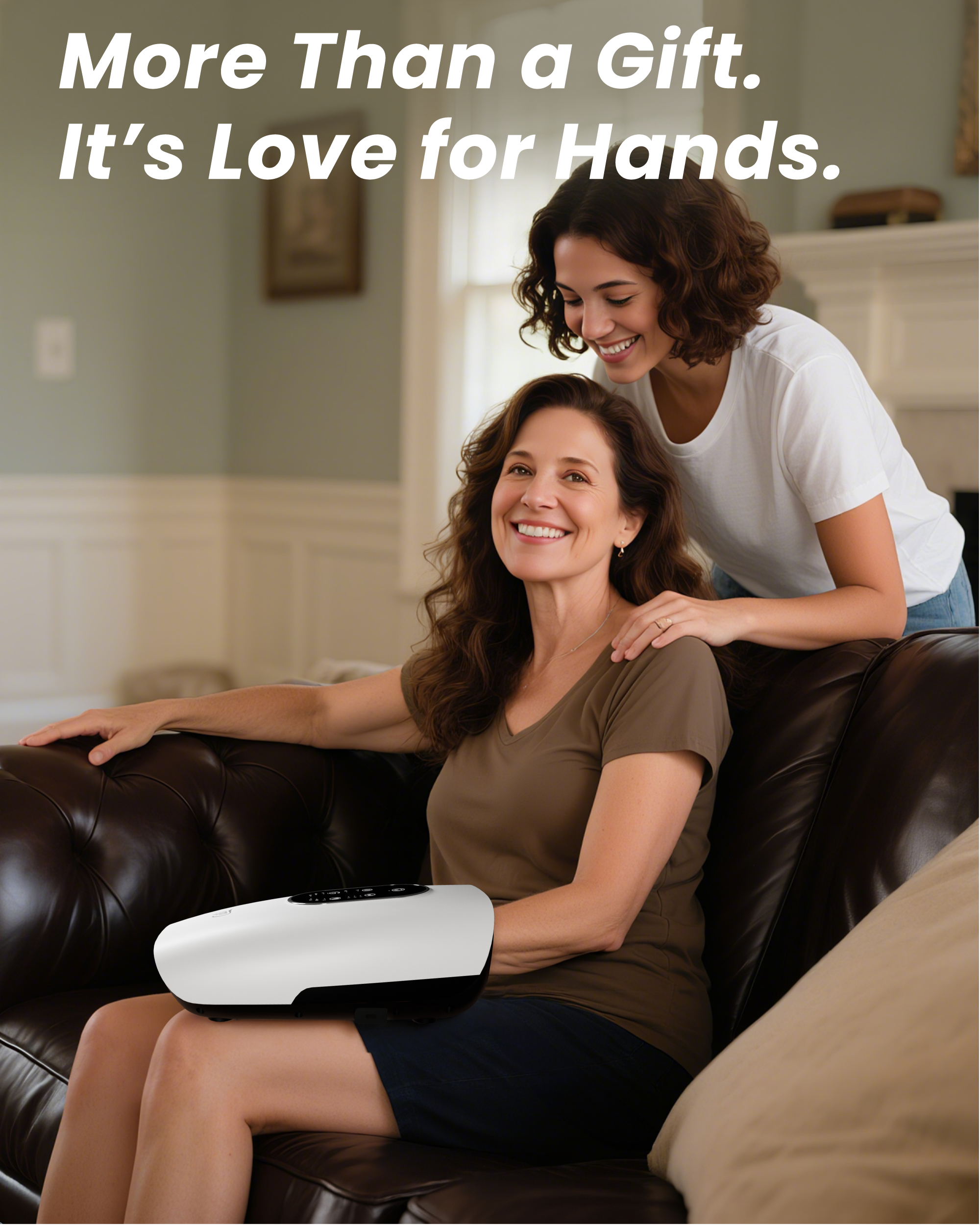 CILI Larger Size Hand Massager with Heat and Compression, USB-C Rechargeable