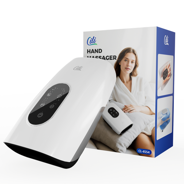 CILI Larger Size Hand Massager with Heat and Compression, USB-C Rechargeable