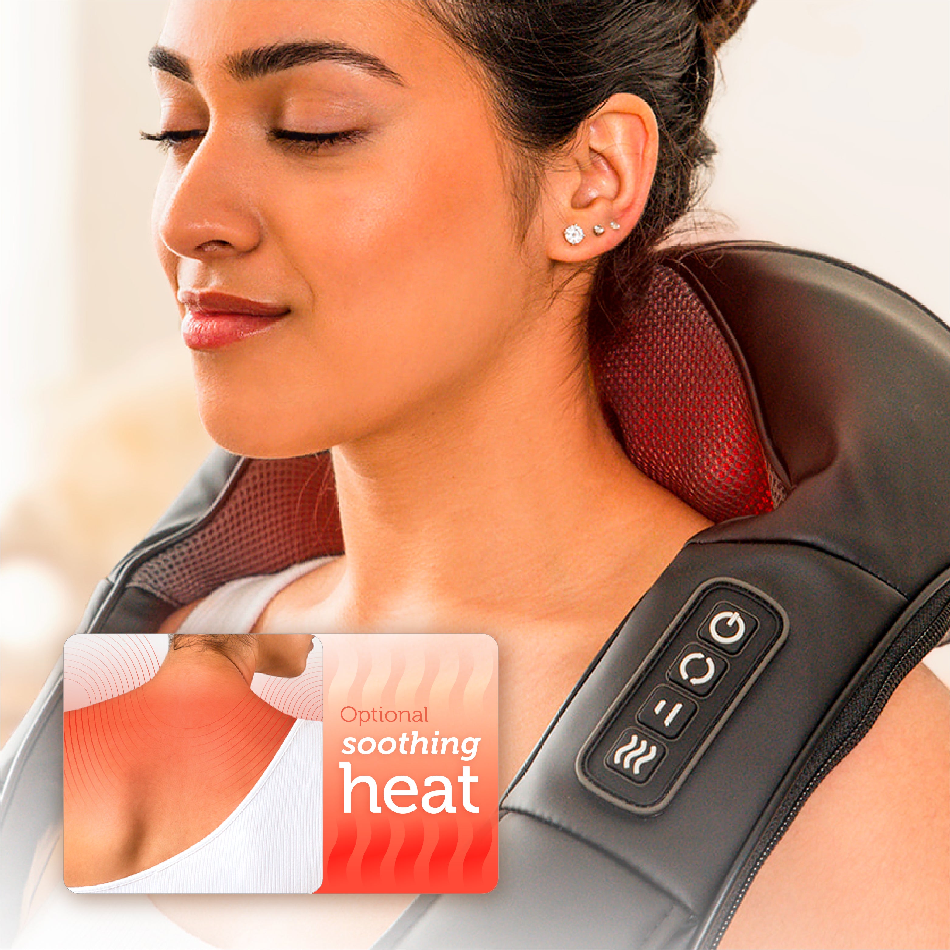  Shiatsu Neck and Back Massager - 8 Heated Rollers