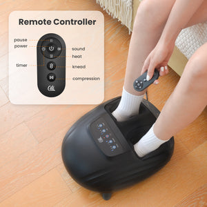 CiLi CILI Foot Massager with Heat, Shiatsu Feet Massage Machine for Plantar Fasciitis Neuropathy, Sole & Instep Heating, Remote Control CL-5325