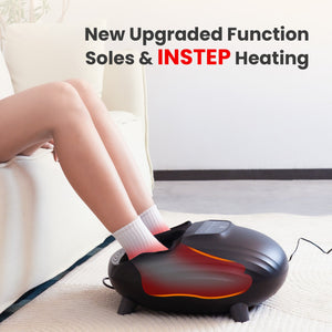 CiLi CILI Foot Massager with Heat, Shiatsu Feet Massage Machine for Plantar Fasciitis Neuropathy, Sole & Instep Heating, Remote Control CL-5325
