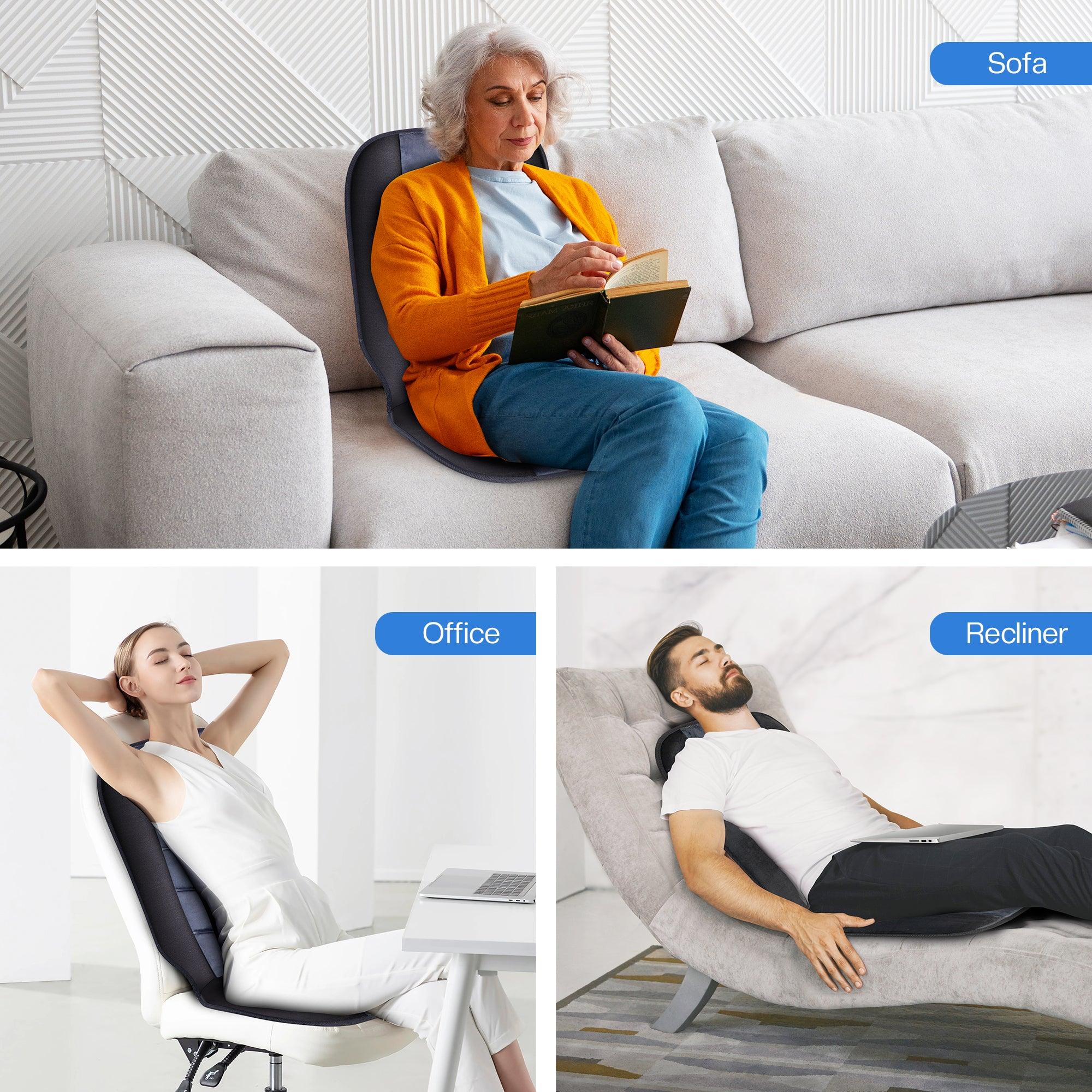 CiLi CILI Massage Chair Pad,Back Massage with Heat,Massage Pad with 10 Vibration Motors, Massage Chair for Home&Office Use CL-2613