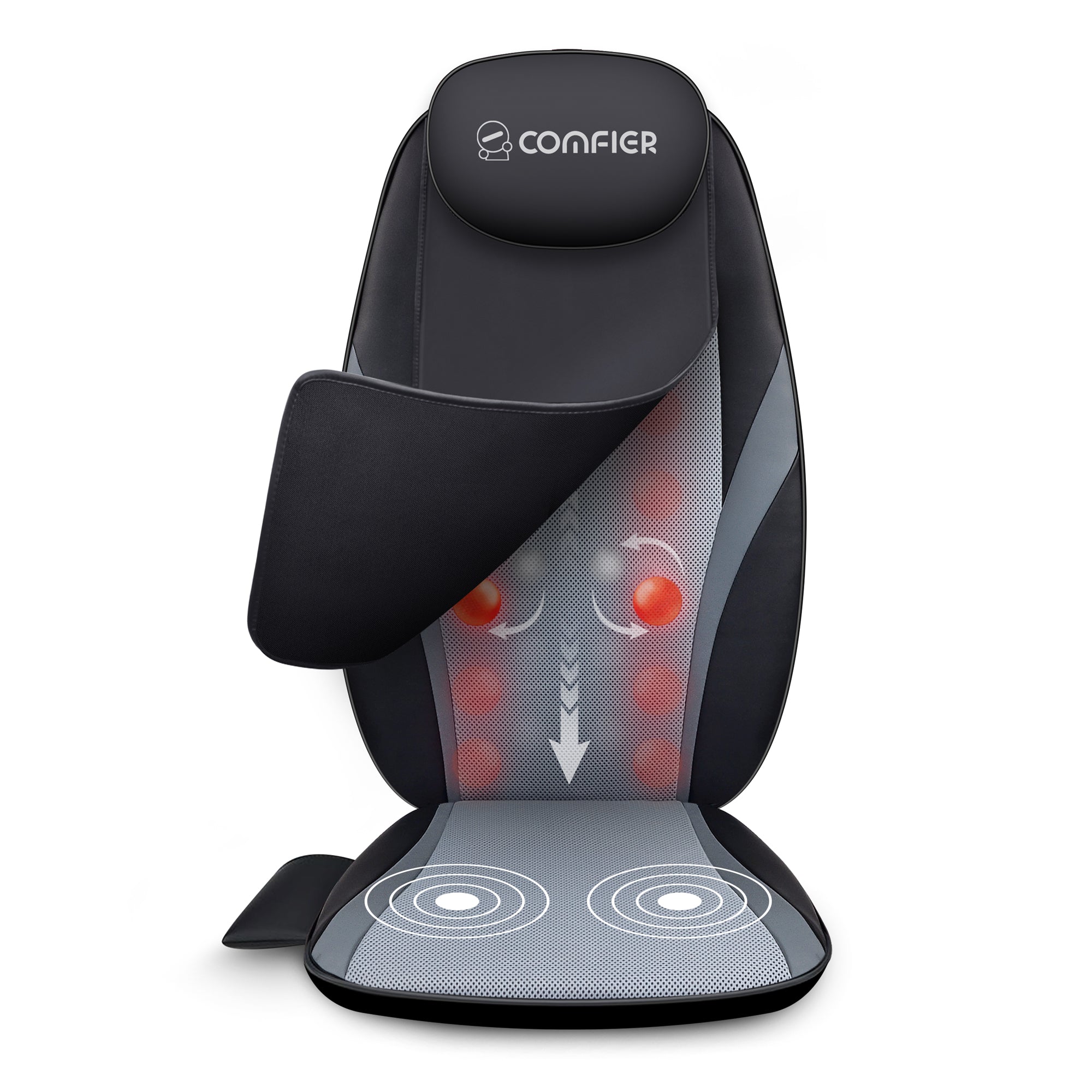 Comfier Back Massager CF-2506 Comfier Back Massager for Back Pain Relief with APP Control, Shiatsu Massage Chair Pad CF-2506