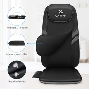 Comfier Back Massager Comfier Back Massager for Back Pain Relief with APP Control, Shiatsu Massage Chair Pad CF-2506