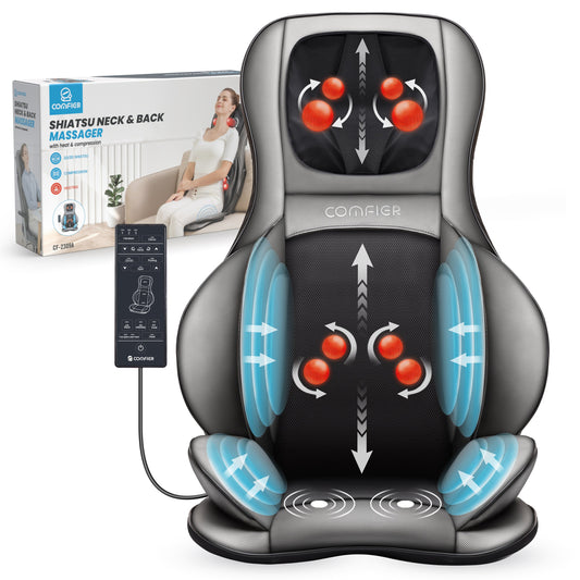 Comfier Back Massager Neck & Back Massager with Air Compress & Shiatsu CF-2309