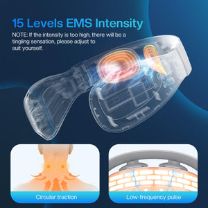 Comfier Comfier Portable Intelligent Electric Pulse Neck Massager with Heat for Pain Relief CF-6322