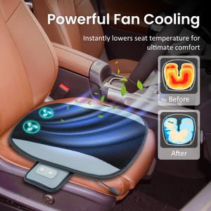 Comfier Cooling Seat Cushion Comfier Cooling Seat Cushion with Fans, Cooling Seat Covers for Car, Quick Cooling & 3 Speed Adjustable, Cooling Car Seat Cushion for Cars Home Office CF-1401