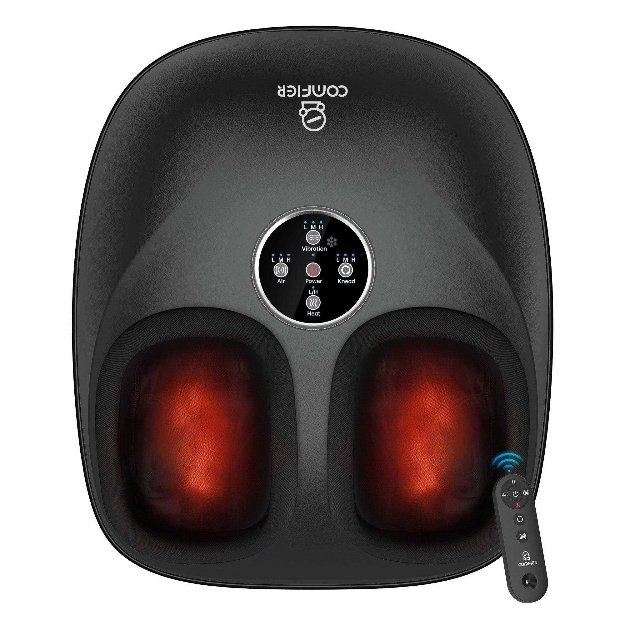 Comfier Foot Massager CF-5003RC Comfier 2025 Upgraded Shiatsu Foot Massager Machine with Remote, Deep Kneading Feet Massager with Heat CF-5003RC