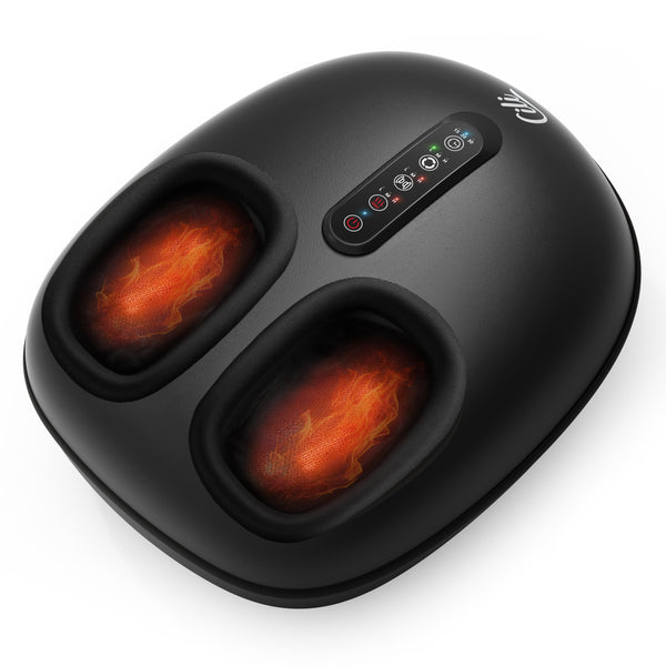 Comfier Foot Massager CILI Shiatsu Foot Massager with Heat,Electric Heated Feet Massager with Compression,Rolling & Kneading Massage,Feet Massage Machine for Plantar Fasciitis,Up to Size 14 CL-5445